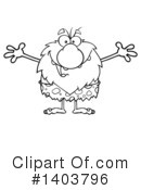 Caveman Clipart #1403796 by Hit Toon