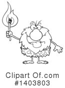 Caveman Clipart #1403803 by Hit Toon