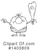 Caveman Clipart #1403809 by Hit Toon