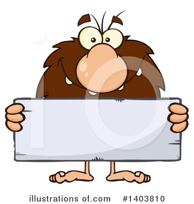 Royalty-Free (RF) Caveman Clipart Illustration by Hit Toon - Stock Sample #1403810