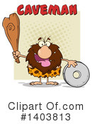 Caveman Clipart #1403813 by Hit Toon