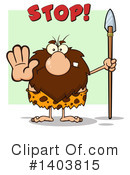 Caveman Clipart #1403815 by Hit Toon
