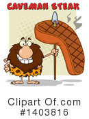 Caveman Clipart #1403816 by Hit Toon