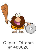 Caveman Clipart #1403820 by Hit Toon