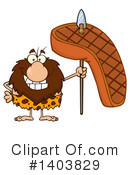 Caveman Clipart #1403829 by Hit Toon