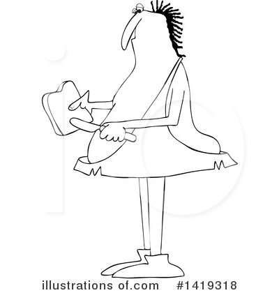 Royalty-Free (RF) Caveman Clipart Illustration by djart - Stock Sample #1419318