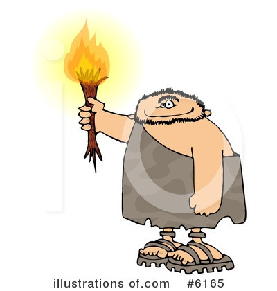 Royalty-Free (RF) Caveman Clipart Illustration by djart - Stock Sample #6165