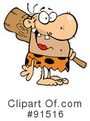 Caveman Clipart #91516 by Hit Toon