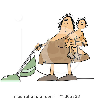 Royalty-Free (RF) Cavewoman Clipart Illustration by djart - Stock Sample #1305938