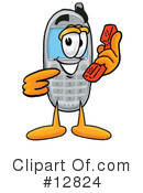 Cell Phone Character Clipart #12824 by Mascot Junction