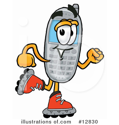 Roller Blades Clipart #12830 by Mascot Junction