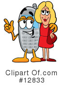 Cell Phone Character Clipart #12833 by Mascot Junction