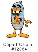 Cell Phone Character Clipart #12864 by Mascot Junction