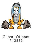 Cell Phone Character Clipart #12886 by Mascot Junction