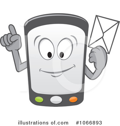 Royalty-Free (RF) Cell Phone Clipart Illustration by Any Vector - Stock Sample #1066893