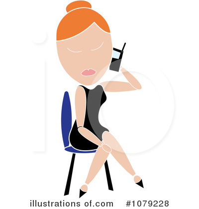 Royalty-Free (RF) Cell Phone Clipart Illustration by Pams Clipart - Stock Sample #1079228