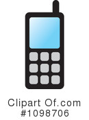Cell Phone Clipart #1098706 by Lal Perera