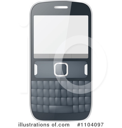 Royalty-Free (RF) Cell Phone Clipart Illustration by Andrei Marincas - Stock Sample #1104097