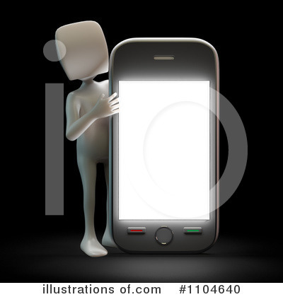 Royalty-Free (RF) Cell Phone Clipart Illustration by Mopic - Stock Sample #1104640