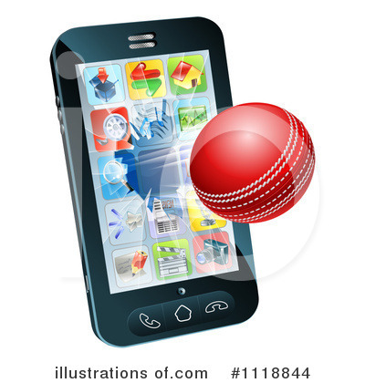 Royalty-Free (RF) Cell Phone Clipart Illustration by AtStockIllustration - Stock Sample #1118844