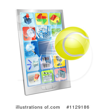 Royalty-Free (RF) Cell Phone Clipart Illustration by AtStockIllustration - Stock Sample #1129186