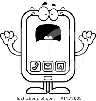 Smart Phone Clipart #1173663 by Cory Thoman