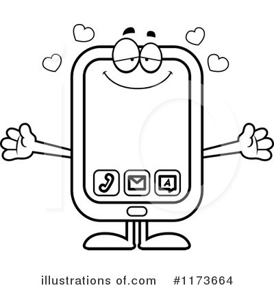Smart Phone Clipart #1173664 by Cory Thoman