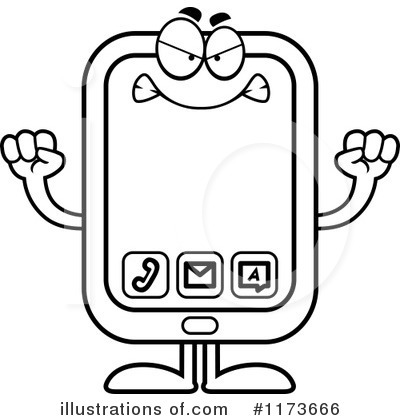 Smart Phone Clipart #1173666 by Cory Thoman