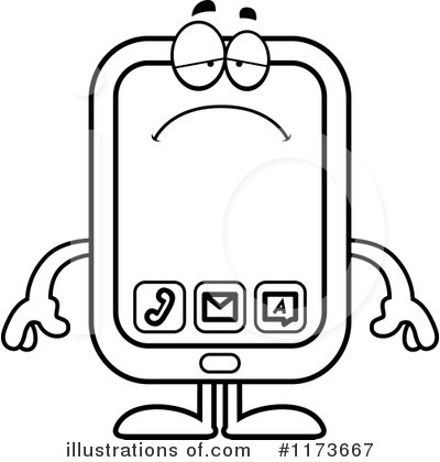 Smart Phone Clipart #1173667 by Cory Thoman