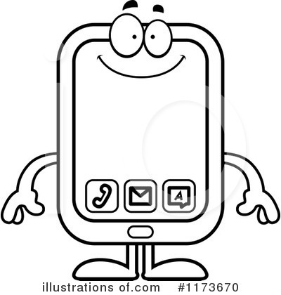 Smart Phone Clipart #1173670 by Cory Thoman