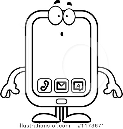 Smart Phone Clipart #1173671 by Cory Thoman