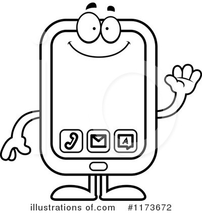 Smart Phone Clipart #1173672 by Cory Thoman