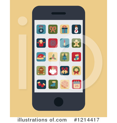 Cell Phone Clipart #1214417 by Eugene