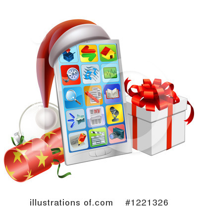 Royalty-Free (RF) Cell Phone Clipart Illustration by AtStockIllustration - Stock Sample #1221326