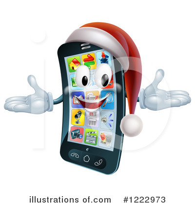 Royalty-Free (RF) Cell Phone Clipart Illustration by AtStockIllustration - Stock Sample #1222973