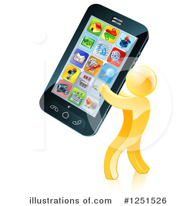 Cell Phone Clipart #1251526 by AtStockIllustration