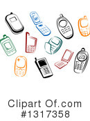 Cell Phone Clipart #1317358 by Vector Tradition SM