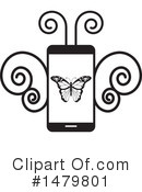 Cell Phone Clipart #1479801 by Lal Perera