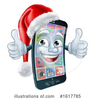 Royalty-Free (RF) Cell Phone Clipart Illustration by AtStockIllustration - Stock Sample #1617785