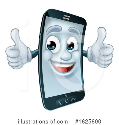 Royalty-Free (RF) Cell Phone Clipart Illustration by AtStockIllustration - Stock Sample #1625600