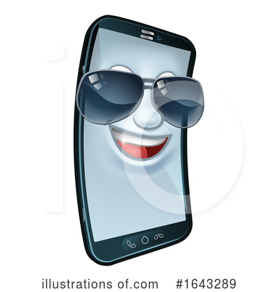Royalty-Free (RF) Cell Phone Clipart Illustration by AtStockIllustration - Stock Sample #1643289
