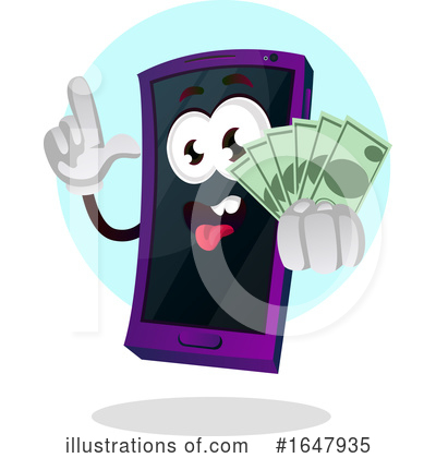 Royalty-Free (RF) Cell Phone Clipart Illustration by Morphart Creations - Stock Sample #1647935