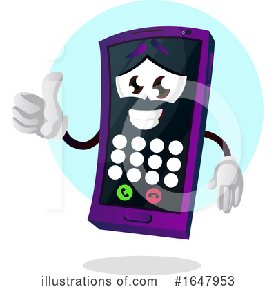 Royalty-Free (RF) Cell Phone Clipart Illustration by Morphart Creations - Stock Sample #1647953