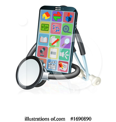 Royalty-Free (RF) Cell Phone Clipart Illustration by AtStockIllustration - Stock Sample #1690890