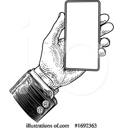 Royalty-Free (RF) Cell Phone Clipart Illustration by AtStockIllustration - Stock Sample #1692363