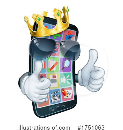 Royalty-Free (RF) Cell Phone Clipart Illustration by AtStockIllustration - Stock Sample #1751063