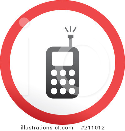 Royalty-Free (RF) Cell Phone Clipart Illustration by Prawny - Stock Sample #211012