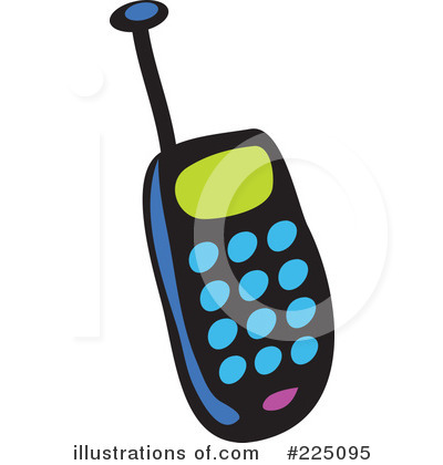 Royalty-Free (RF) Cell Phone Clipart Illustration by Prawny - Stock Sample #225095