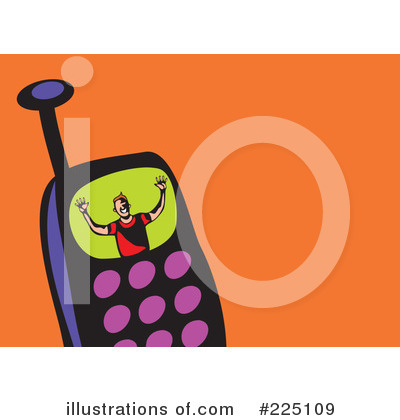 Royalty-Free (RF) Cell Phone Clipart Illustration by Prawny - Stock Sample #225109