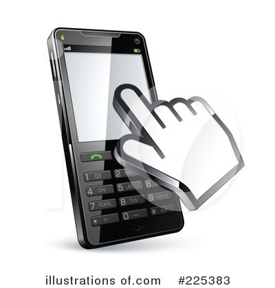 Royalty-Free (RF) Cell Phone Clipart Illustration by beboy - Stock Sample #225383